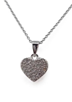 HEART,SMALL 10 x 2mm with CHAIN