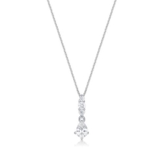 PEAR SHP.5mmWHITE, 3 x WHT with CHAIN